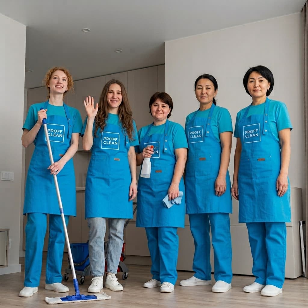 Команда клинеров PROFF CLEAN